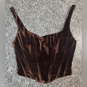 Miss Lola Brown corset top
